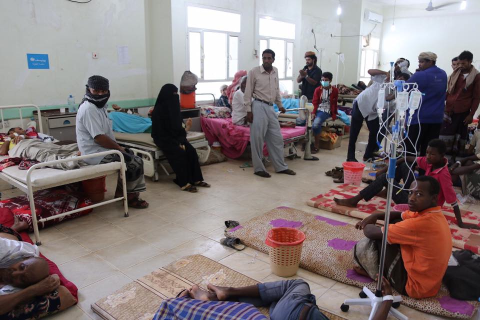 رقم قياسي جديد في وفيات وإصابات الكوليرا باليمن